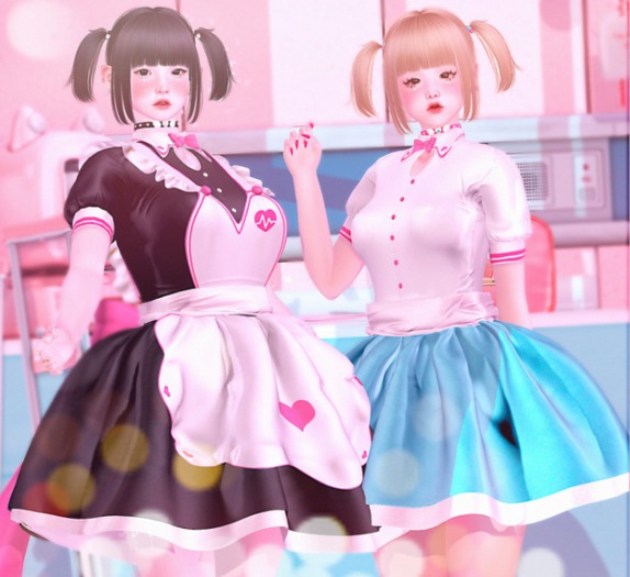 {Buing} & DAZED. Riamu Gacha. Dress Pink {box}