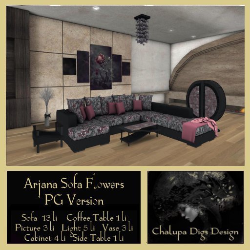 Arjana Sofa Pg  Flowers