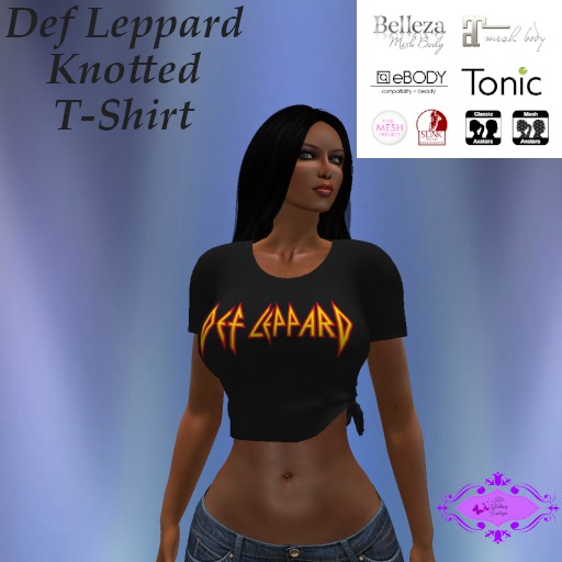 ~KCB~ Def Leppard Knotted T-Shirt