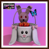 Easter - Bunny in Bunny Basket- Pink
