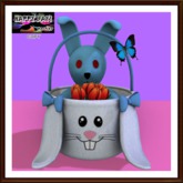 Easter - Bunny in Bunny Basket- Blue