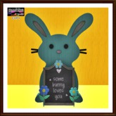Easter - Bunny with Chalkboard 1 (Resizeable)