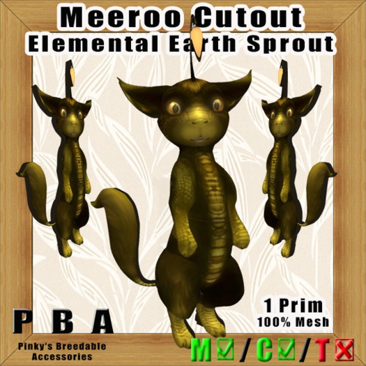 PBA - Meeroo Cutout Elemental Earth Sprout (Mesh) Box
