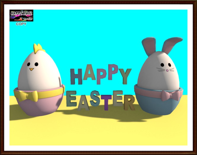 Easter - Chick & Bunny Sign