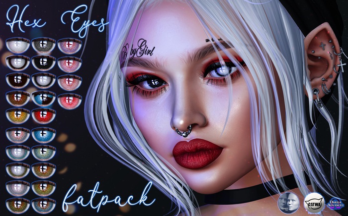 -bus- Hex Eyes *FATPACK* {Genus-Catwa-Mesh-Omega}