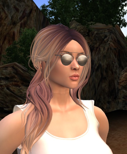 Woman Silver Glasses