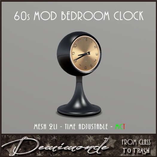 [CYN] 60s Mod Bedroom Clock