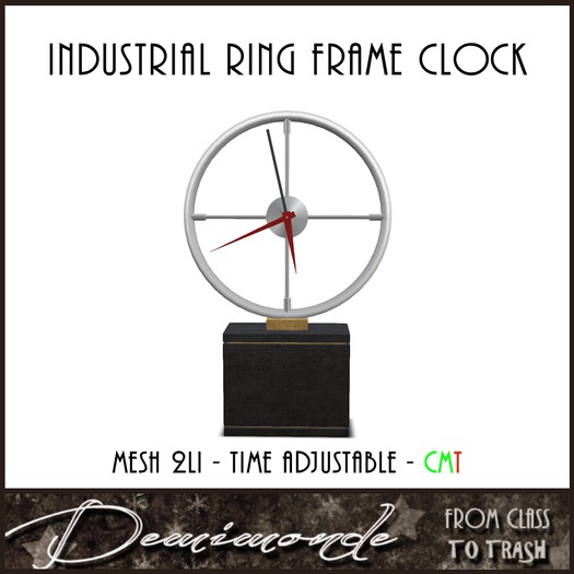 [CYN] Industrial Ring Frame Clock