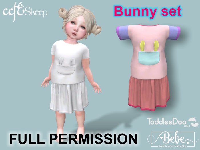 Skeep - Bebe and TDB fitted - Bunny set