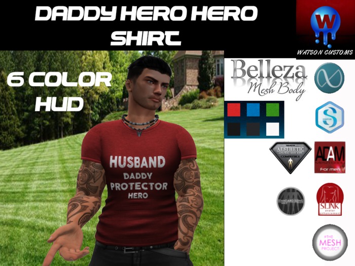 **WATSON CUSTOMS** DADDY HERO SHIRT BOXED