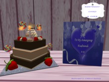 BMC103..TO MY AMAZING HUSBAND, BIRTHDAY CARD & CAKE.