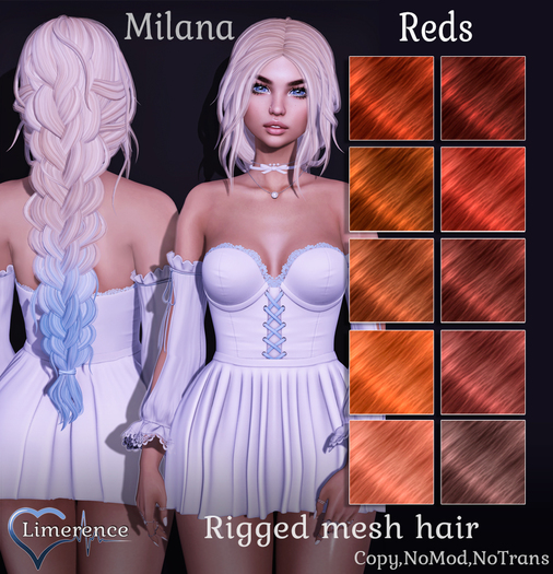 {Limerence} Milana hair-Reds
