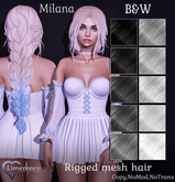 {Limerence} Milana hair-B&W