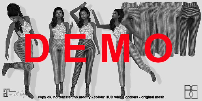 DEMO BB'S CAPRI STRIPE PANTS (MAITREYA)add me 