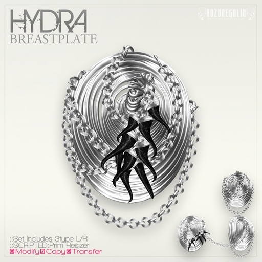 +ROZOREGALIA*HYDRA*BREASTPLATE  tagVampire, tagGoth, tagMedieval, tagFantasy