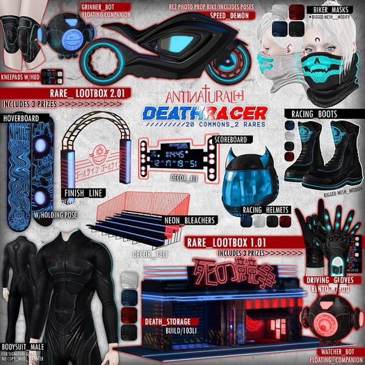 ANTINATURAL[+] Deathracer / Racing Helmet / RED