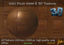 JU Wall Decor Wood E 3D Textures Full Perm