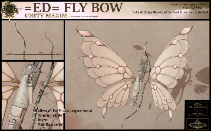 Second Life Marketplace - =ED= FLY BOW - (UM= v2.0) - Unity Maxim