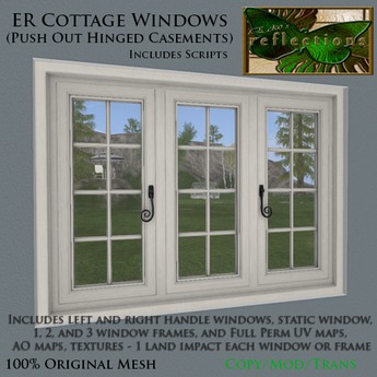 Second Life Marketplace Er Cottage Windows Casement Push Outs