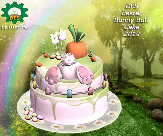 DFS Easter Bunny Butt Cake 2019 - Rare