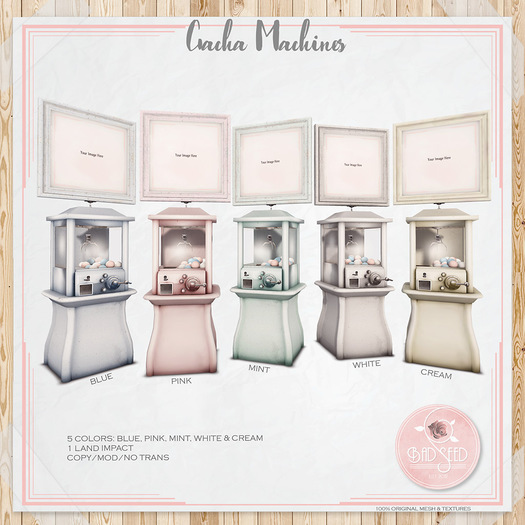 Bad Seed Gacha Machines (WEAR to unpack)