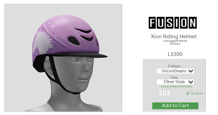 [fusion] Xion RidingHelm - UnicornDreams - Unpacker HUD