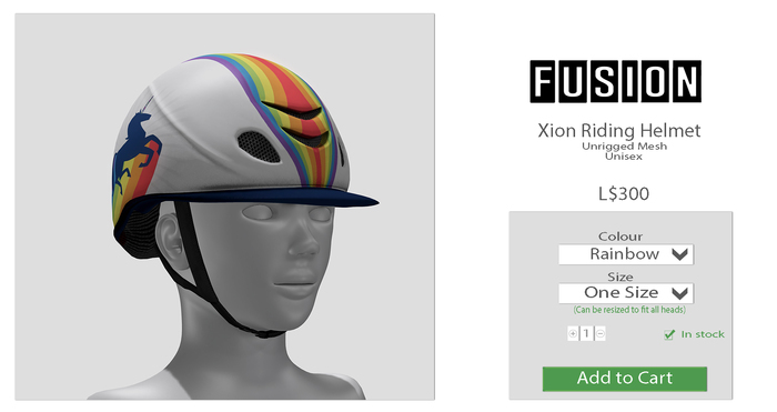 [fusion] Xion RidingHelm - Rainbow.