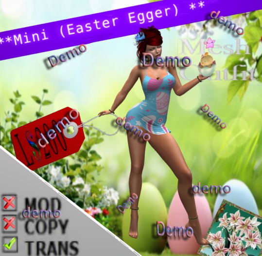Tight micro mini (Easter Egger)demo