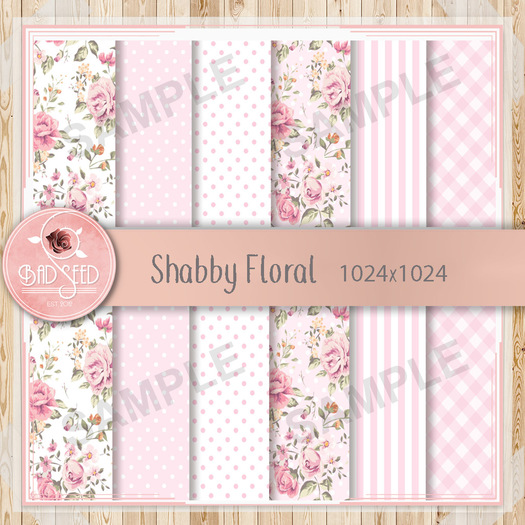 Floral Shabby Textures - WEAR to unpack