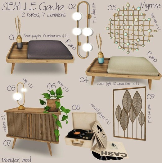 04 SIBYLLE Gacha - seat light RARE