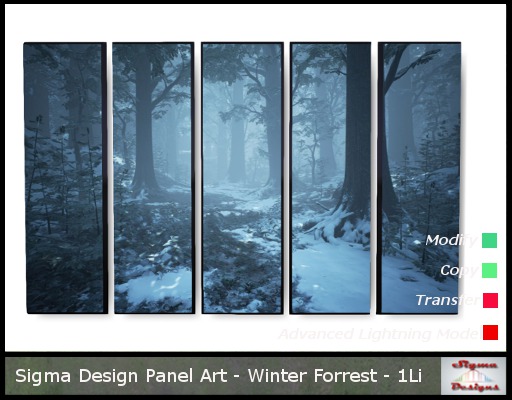 Sigma Design - Panel Art - Winter Forrest