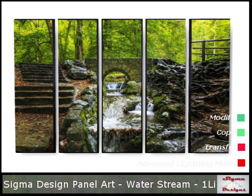 Sigma Design - Panel Art - Water Stream