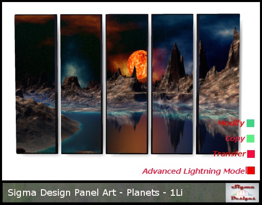 Sigma Design - Panel Art - Planets