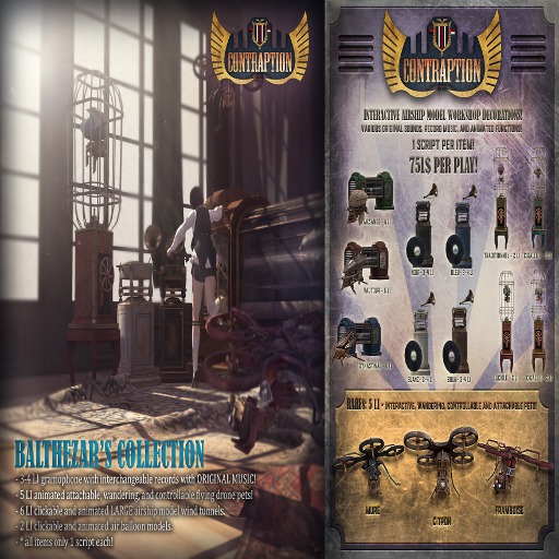 Second Life Marketplace - [ContraptioN] Balthezar's Toys: Mure BOXED RARE
