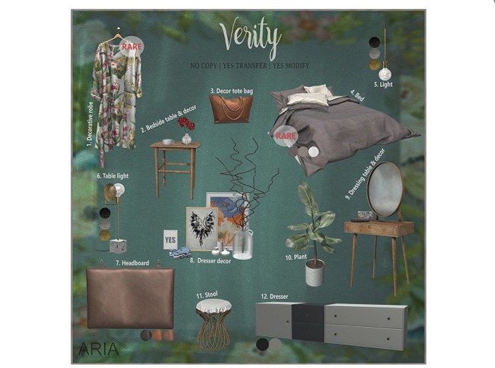 ARIA - Verity Dressing Table Stool