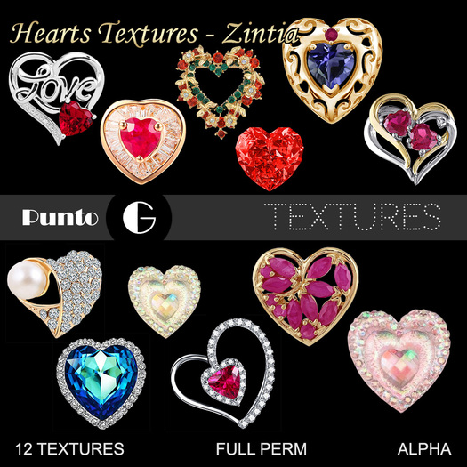 Hearts Textures - Zintia