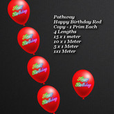 Pathway Happy Birthday Red