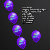 Pathway Happy Birthday Purple