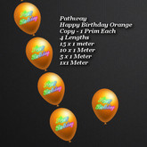 Pathway Happy Birthday Orange