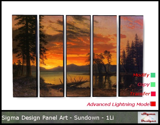 Sigma Design - Panel Art - Sundown