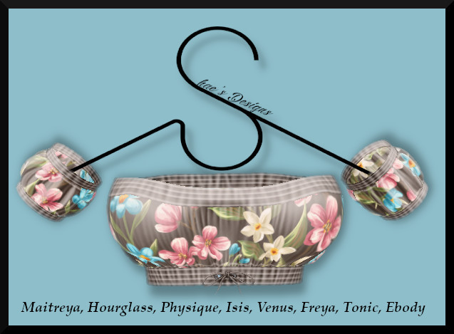 *Shae's April Tops Brown Floral