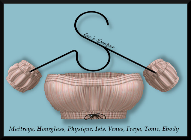 *Shae's April Tops Beige Stripes