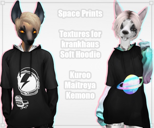 petrichor - krankhaus Soft Hoodie Space Textures (Kemono/Maitreya/Kuroo)