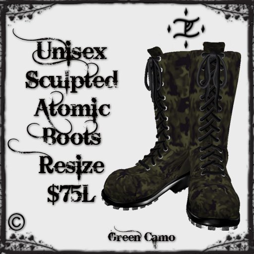 Scullpted Atomic Boots Camo