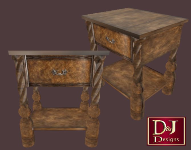 D&J Antique telephone table V2