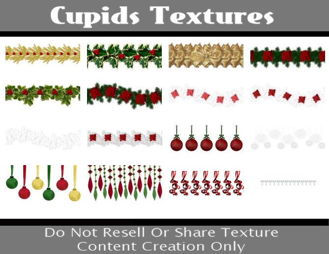 24 Holiday Garland Fun Textures
