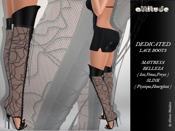 GIFT !!ATTITUDE-DEDICATED LACE BOOTS