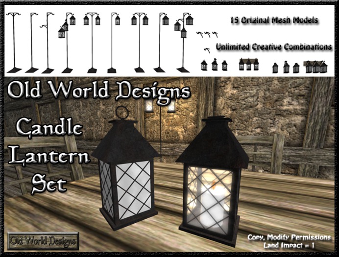 Candle lantern set boxed