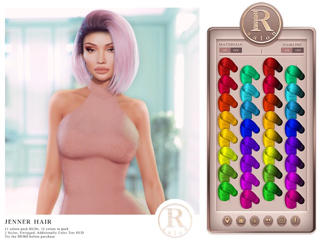 RAMA.SALON - Jenner Hair 'Neons Colorant'