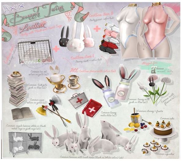 ::Axix:: BunnehTwins Bunny Scared